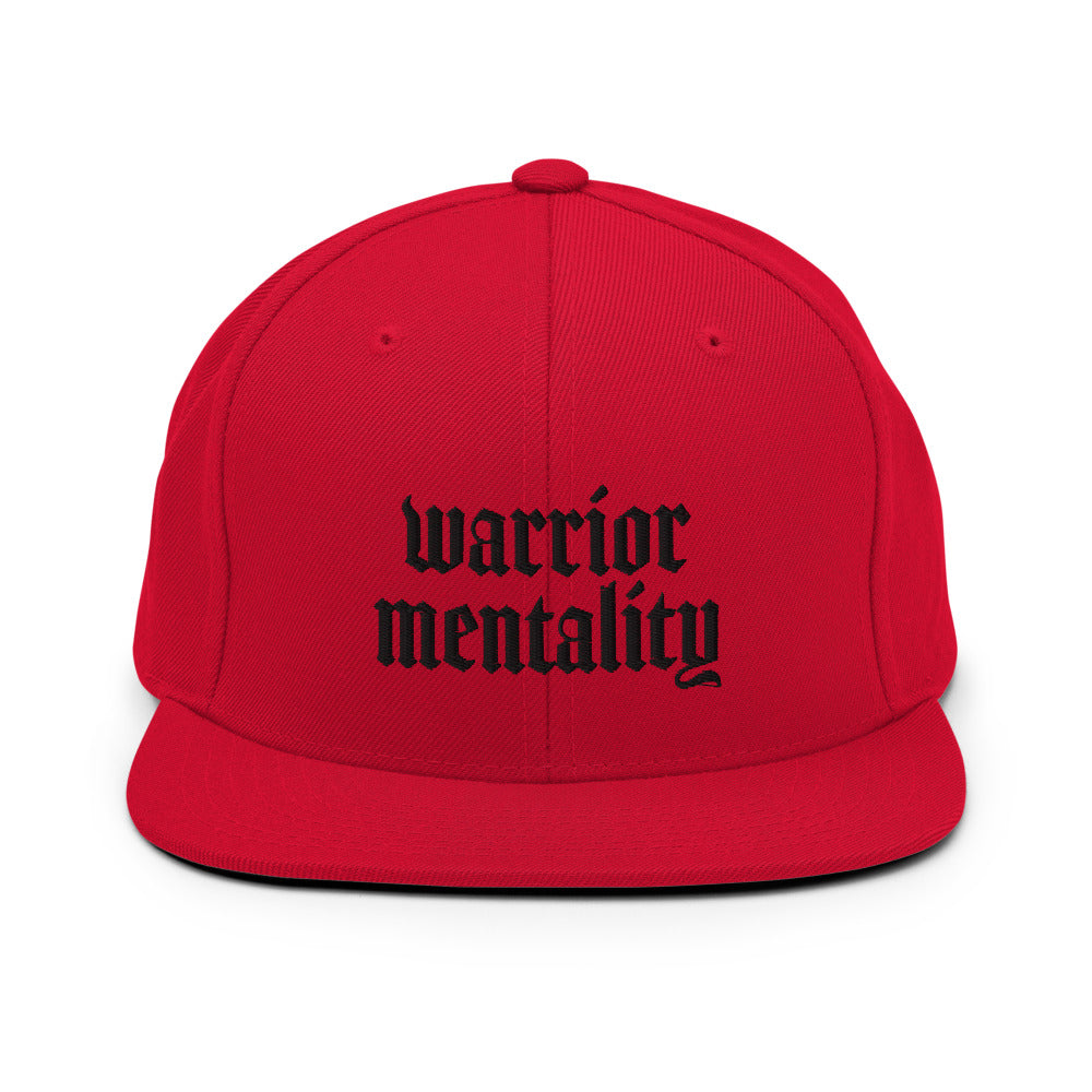 WARRIOR 3D Puff Embroidered Snapback Hat